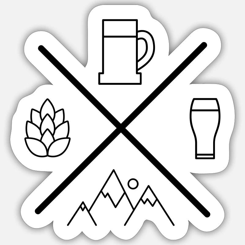 Sticker Größe S (10 x 10 cm) - 