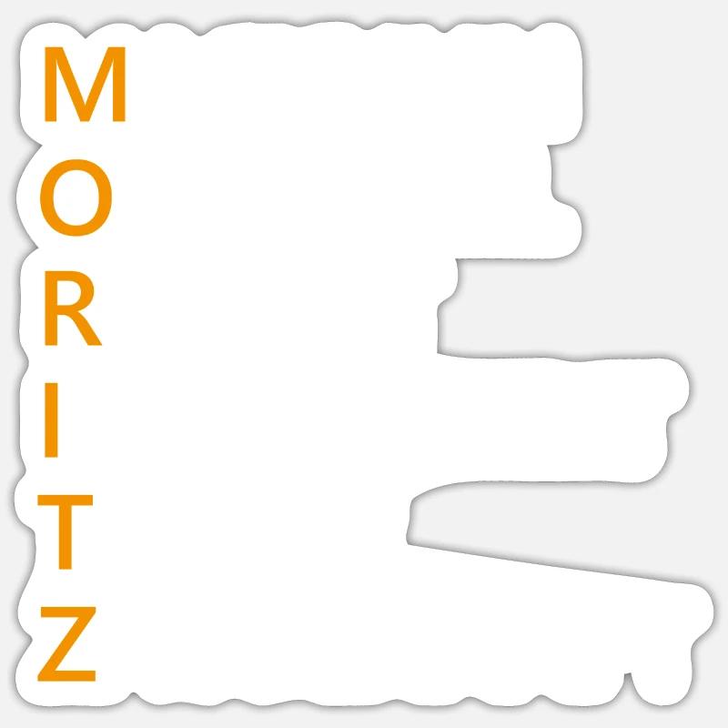 Moritz Name Geschenk - Sticker Größe S (10 x 10 cm) - Mattweiß
