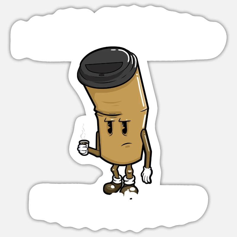 Coffee Saying Café Sticker size S (10 x 10 cm)