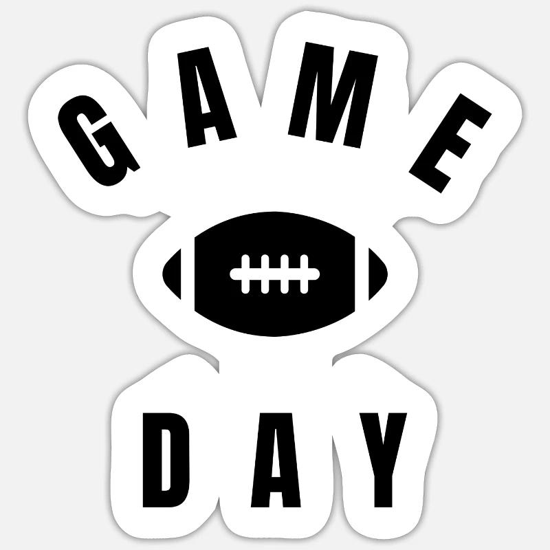 GAME DAY - Sticker size S (10 x 10 cm) - white matte