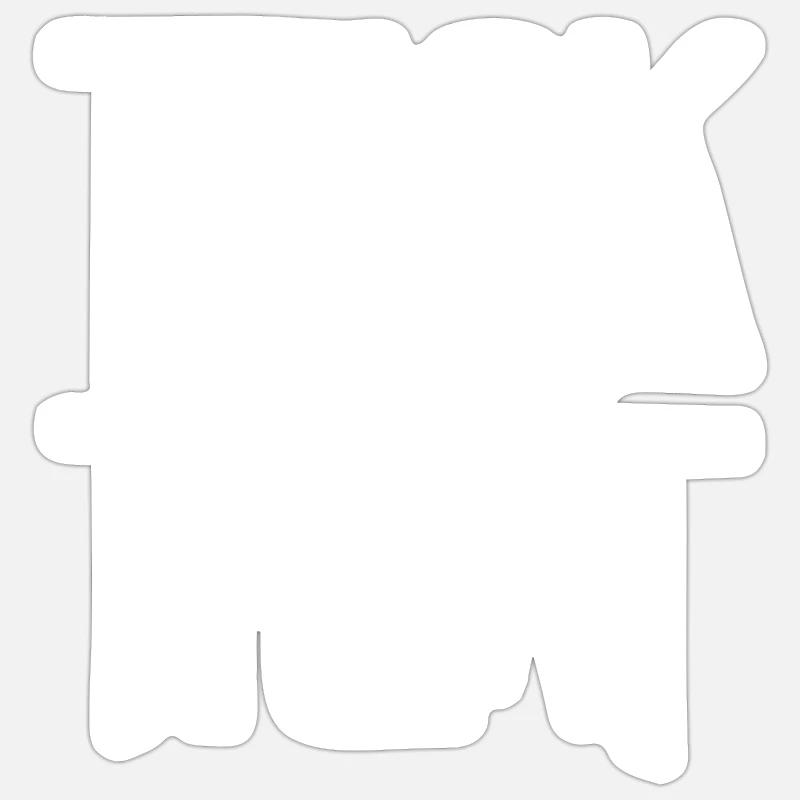Süßes oder Saures - Sticker Größe S (10 x 10 cm) - Mattweiß