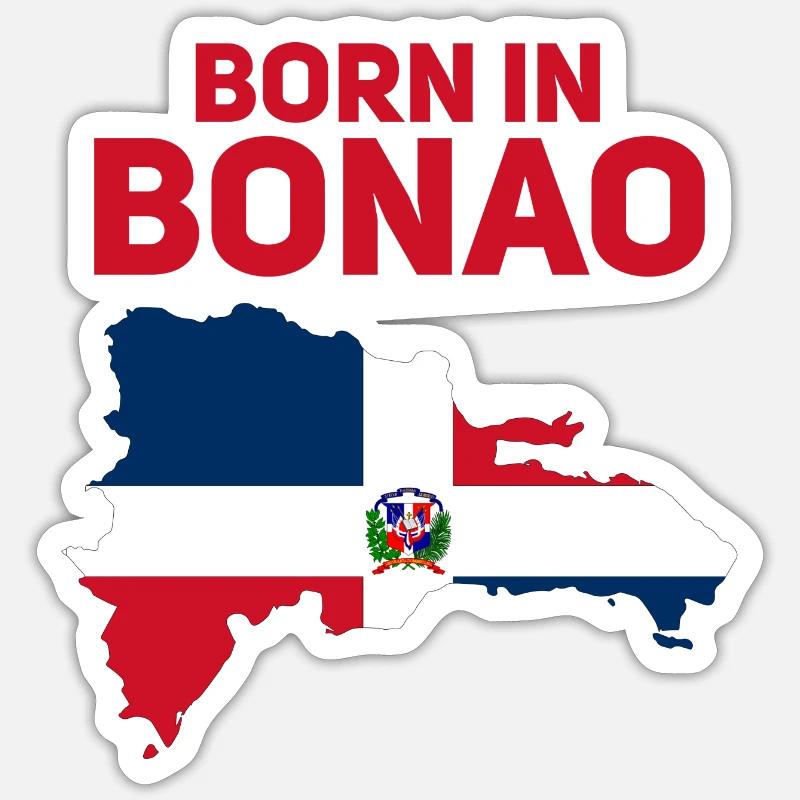 Bonao - Sticker size S (10 x 10 cm) - white matte