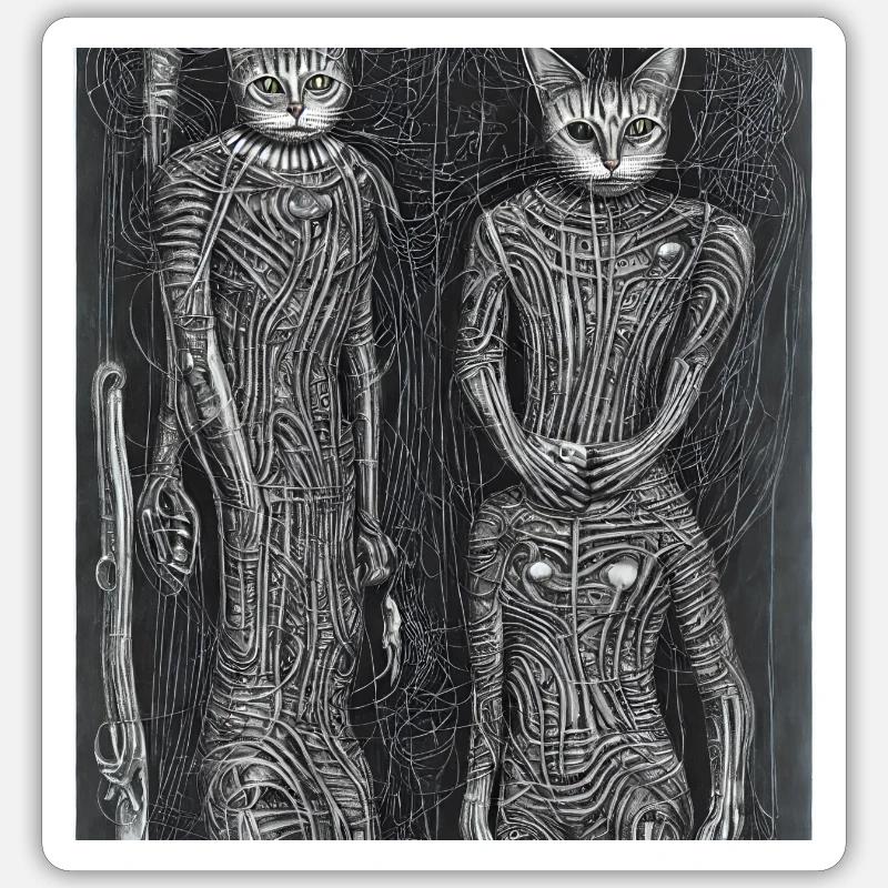 Spacecat 0707 Sticker taille S (10 x 10 cm)