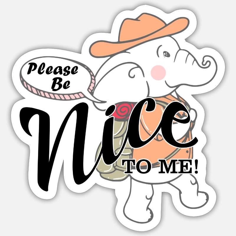 nice Sticker Größe S (10 x 10 cm)