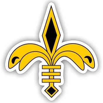 French lily - Sticker Größe S (10 x 10 cm) - Mattweiß - Vorne