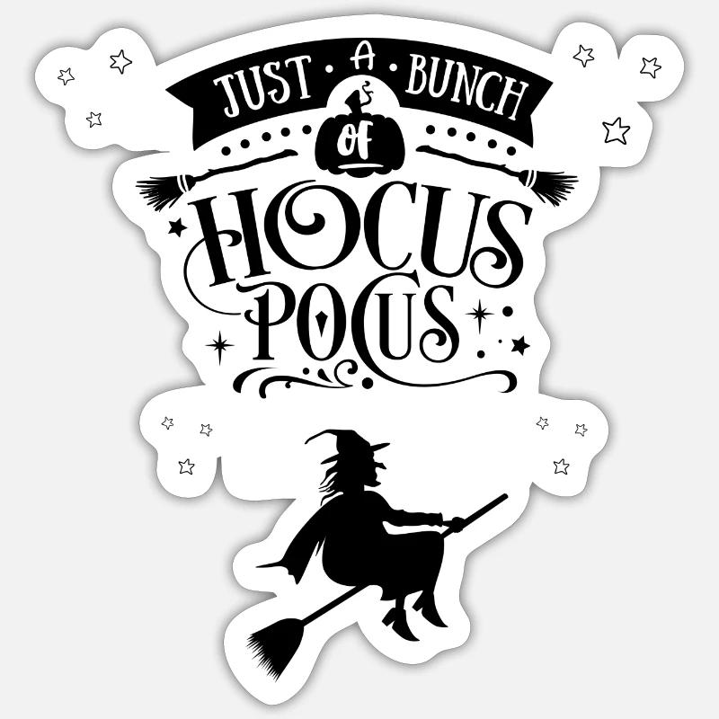 Sorcière d’Halloween Sticker taille S (10 x 10 cm)