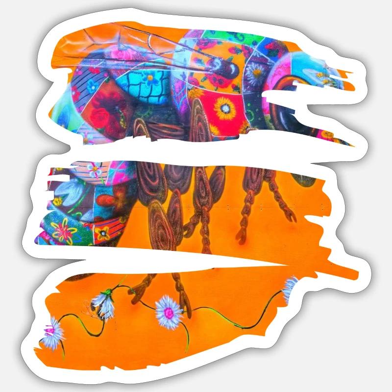 Wasp Sticker Größe S (10 x 10 cm)