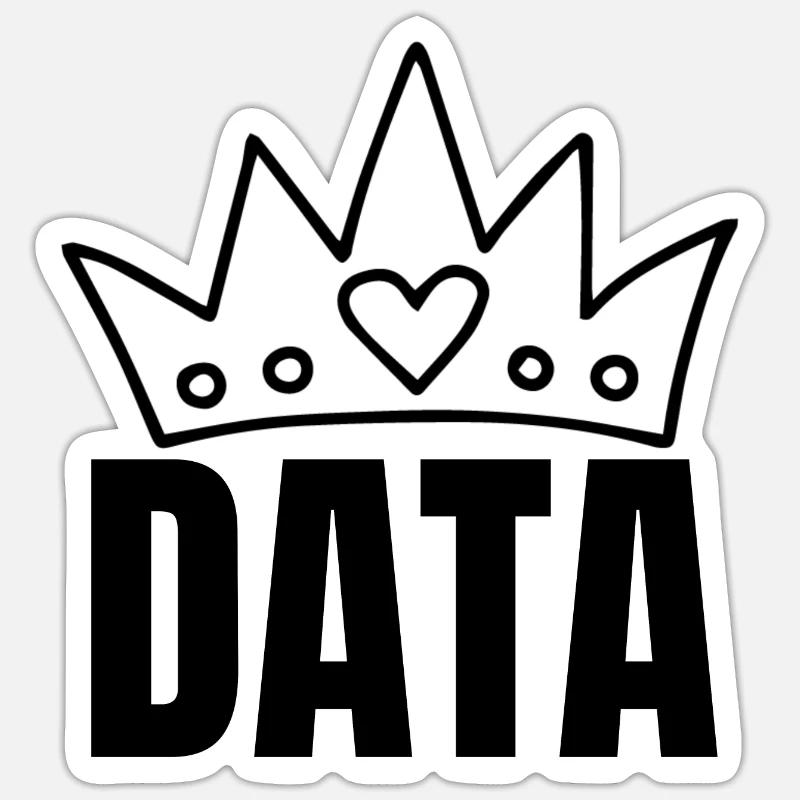 Data Queen Sticker size S (10 x 10 cm)