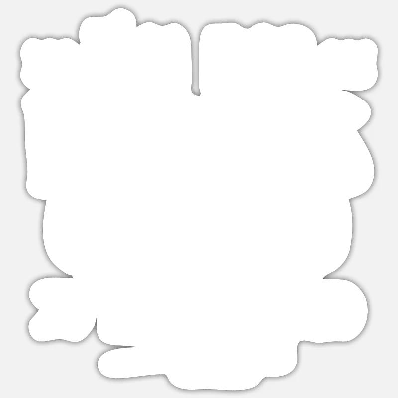 j'ai pas d'abdos - Sticker taille S (10 x 10 cm) - blanc mat