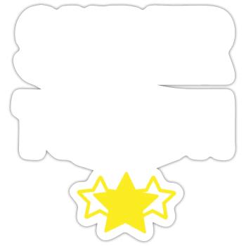 super tonton / cadeau humour tonton - Sticker taille S (10 x 10 cm) - blanc mat - Devant