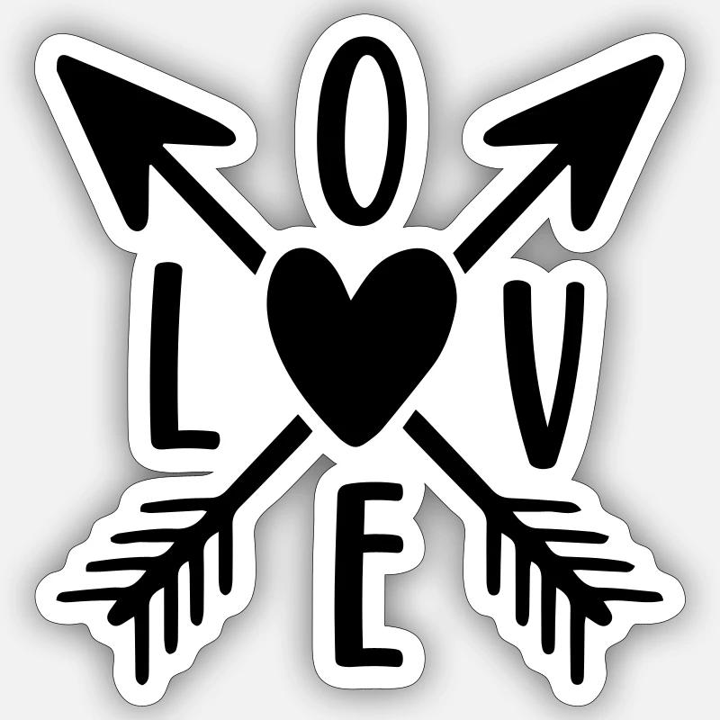 Love Sticker Größe S (10 x 10 cm)