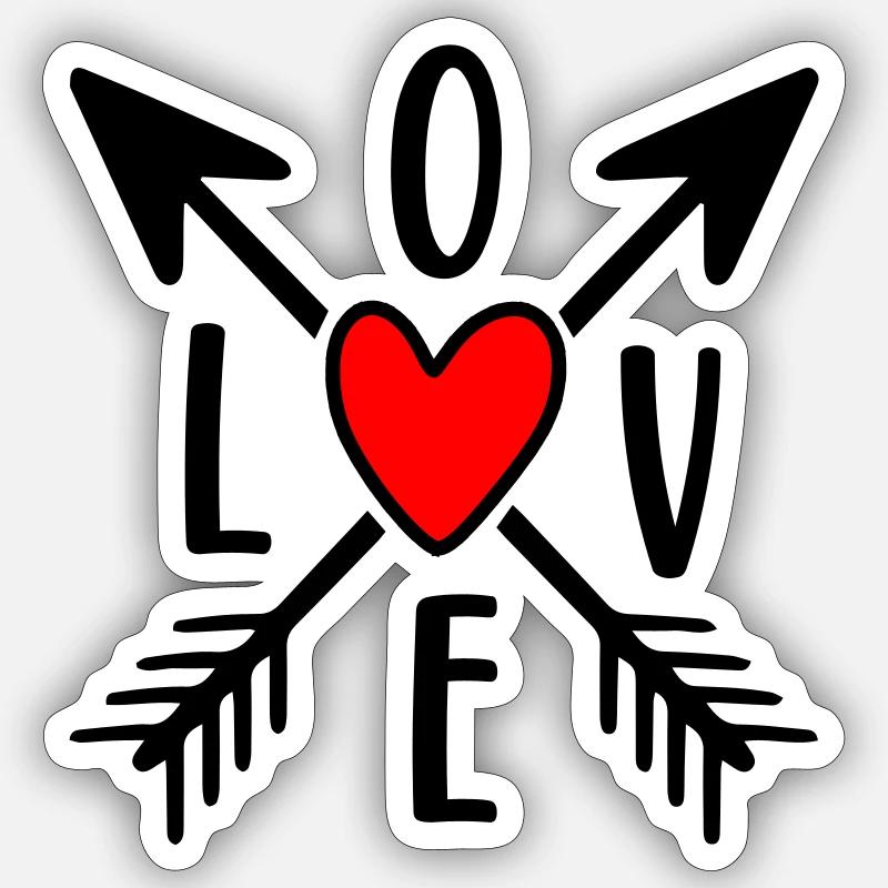 Love Sticker Größe S (10 x 10 cm)