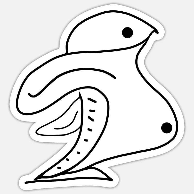 Pinguin Sticker Größe S (10 x 10 cm)