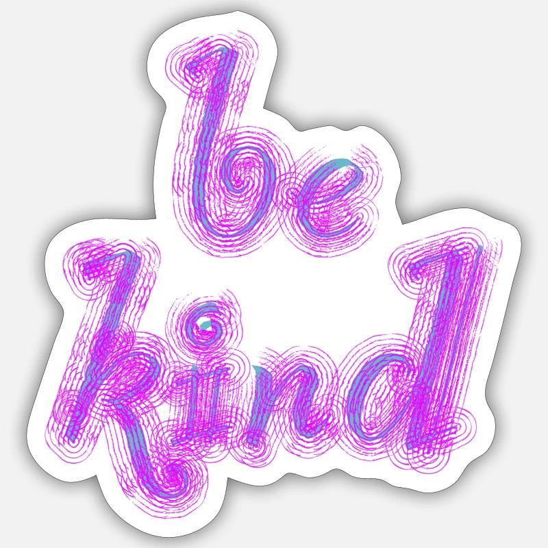 be kind retro Sticker Größe S (10 x 10 cm)