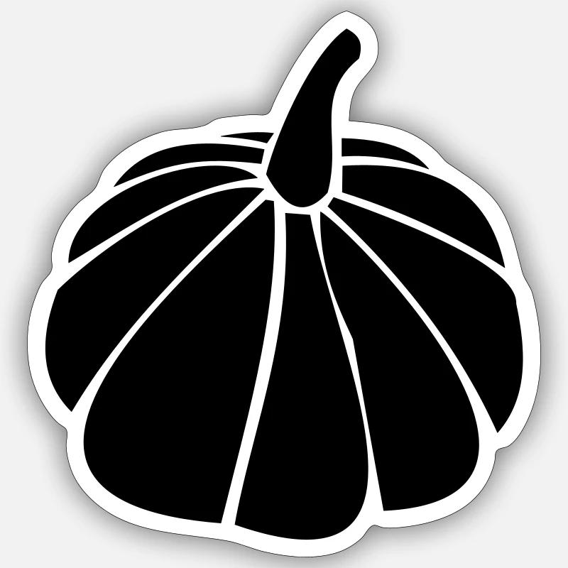 Pumpkin 08 - Sticker size S (10 x 10 cm) - white matte