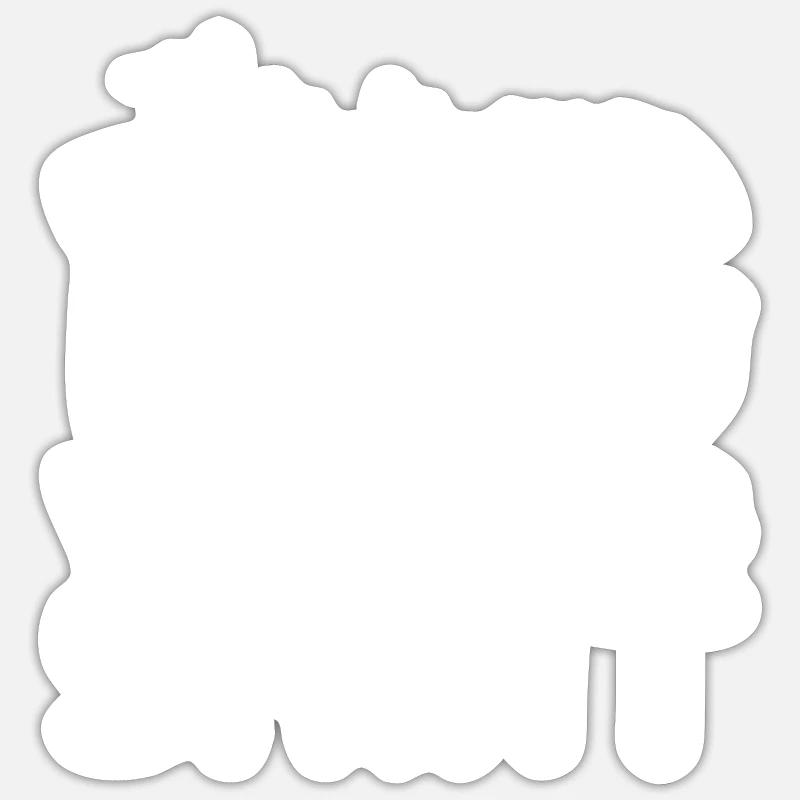 Chien De compagnie - Sticker taille S (10 x 10 cm) - blanc mat