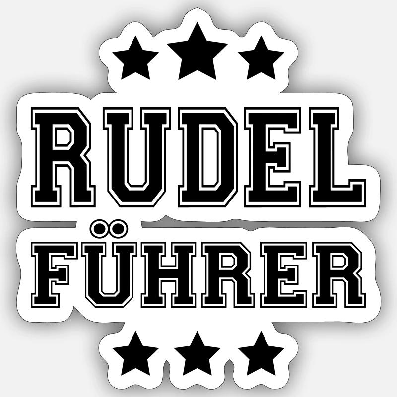Rudelführer Sticker Größe S (10 x 10 cm)