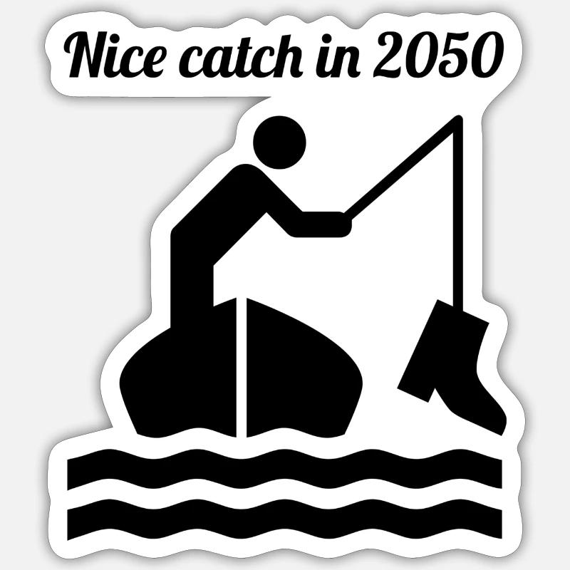 Belle prise - Sticker taille S (10 x 10 cm) - blanc mat