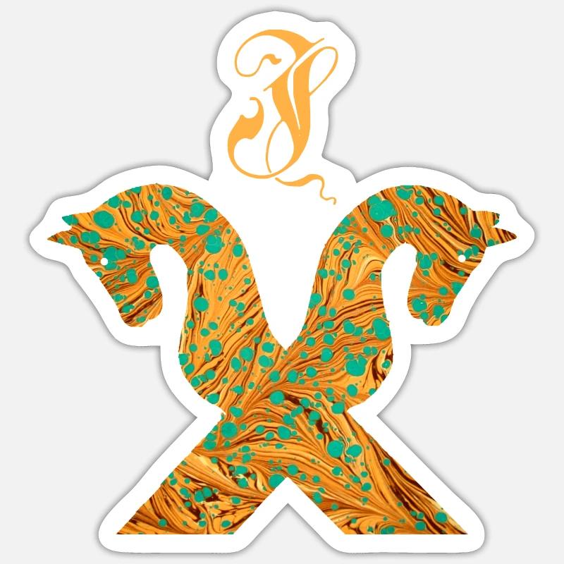 Pignon pour chevaux E 95 I Sticker taille S (10 x 10 cm)