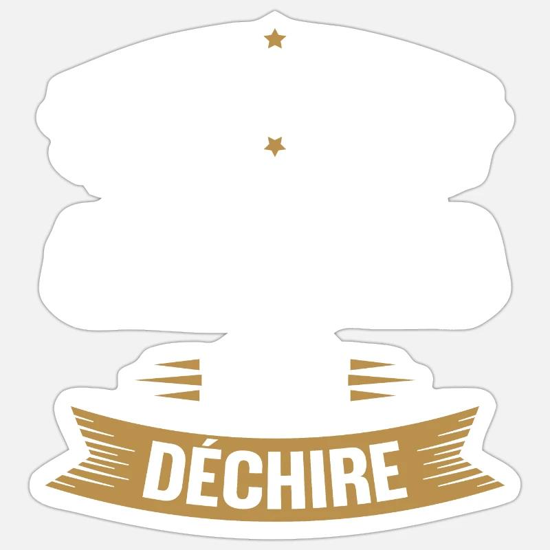 Je suis une cheffe qui déchire - Sticker taille S (10 x 10 cm) - blanc mat