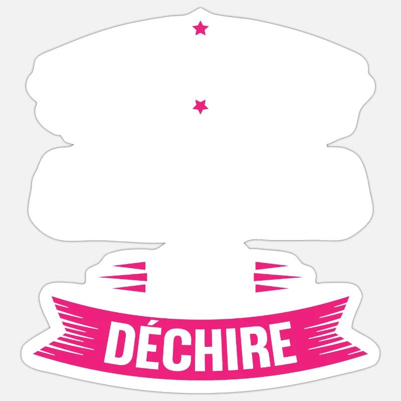 Je suis une cheffe qui déchire - Sticker taille S (10 x 10 cm) - blanc mat