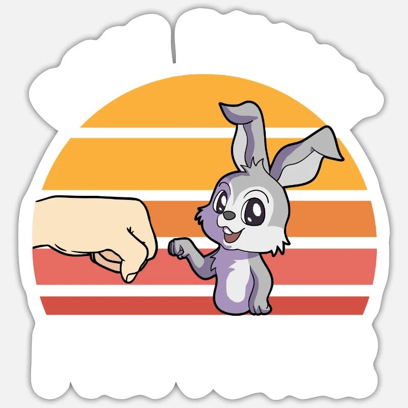 Rabbits Mama | Pets Rabbit Rodents Gift Idea Sticker size S (10 x 10 cm)