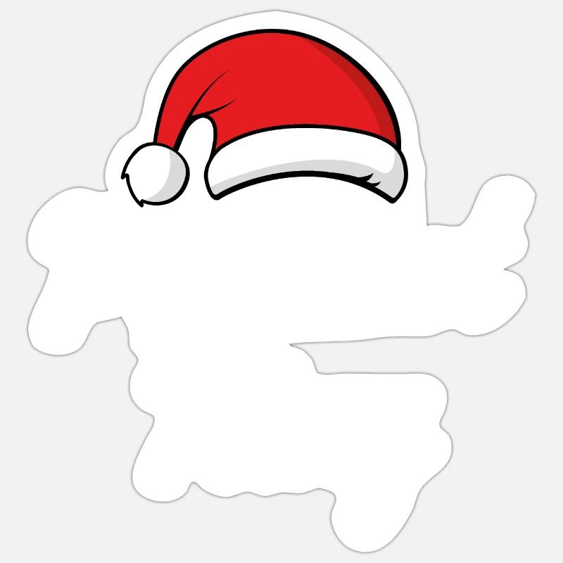 Present King - Sticker size S (10 x 10 cm) - white matte