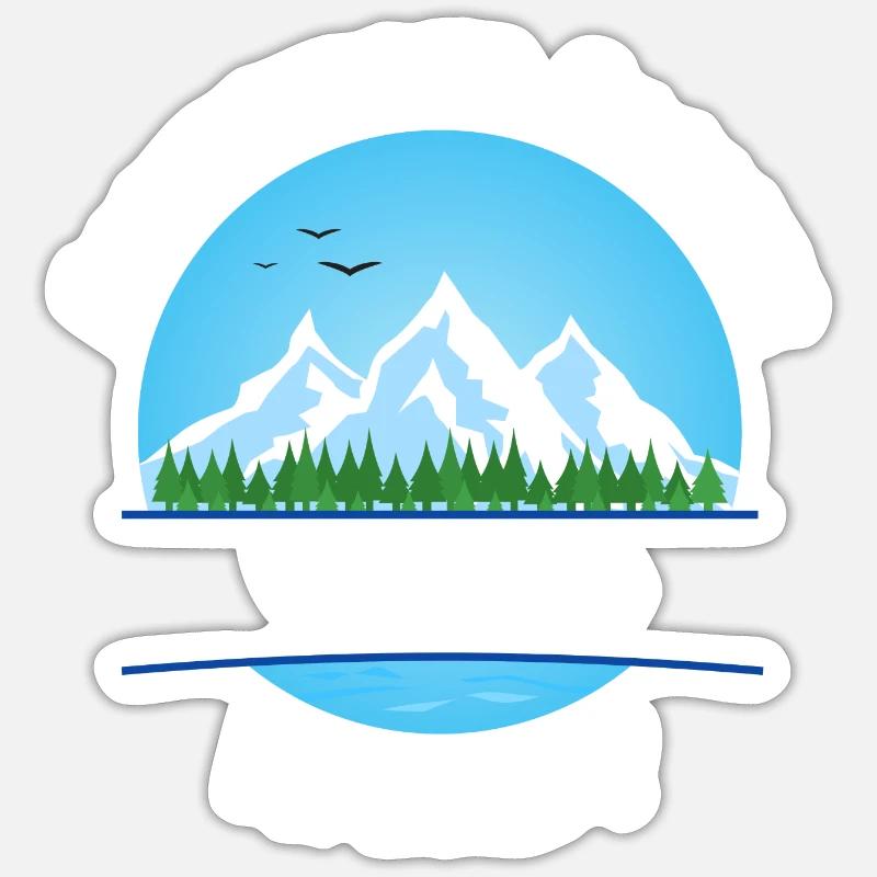 Adventures Awaits Blue I'm Ready Sticker size S (10 x 10 cm)