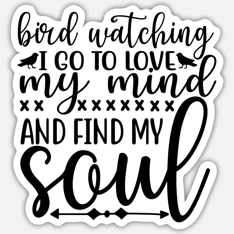 bird watching Sticker size S (10 x 10 cm)