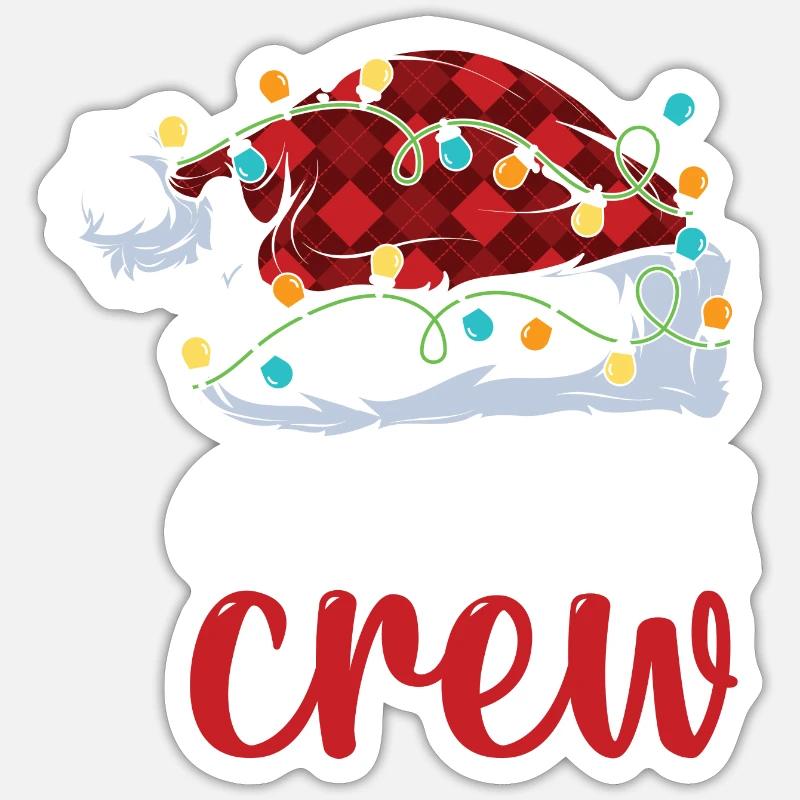 Cadeaux de Noël Noël - Sticker taille S (10 x 10 cm) - blanc mat