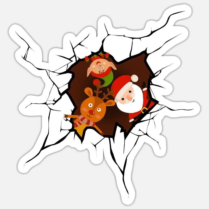 Ça sort de moi - Noël est là Sticker taille S (10 x 10 cm)