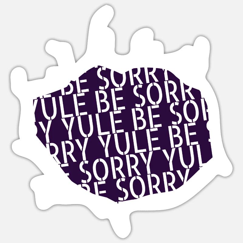 present idea beach dinosaur moon beard Sticker Größe S (10 x 10 cm)