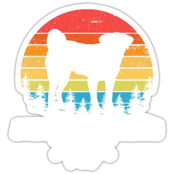 Appenzeller Sennenhund - Sticker Größe S (10 x 10 cm) - Mattweiß - Vorne