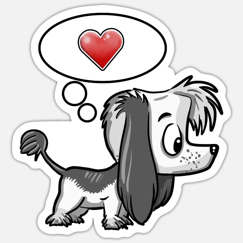 Amour sincère Sticker taille S (10 x 10 cm)