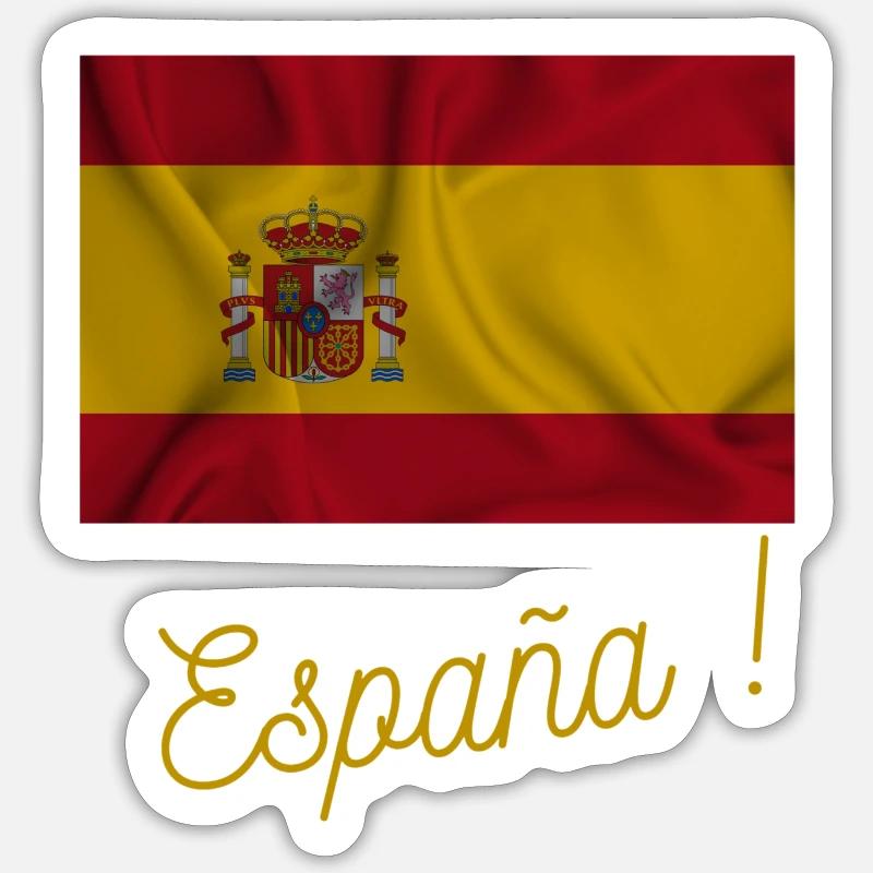 España - Sticker taille S (10 x 10 cm) - blanc mat