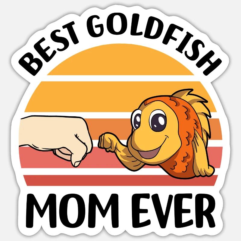 Goldfish Sticker size S (10 x 10 cm)