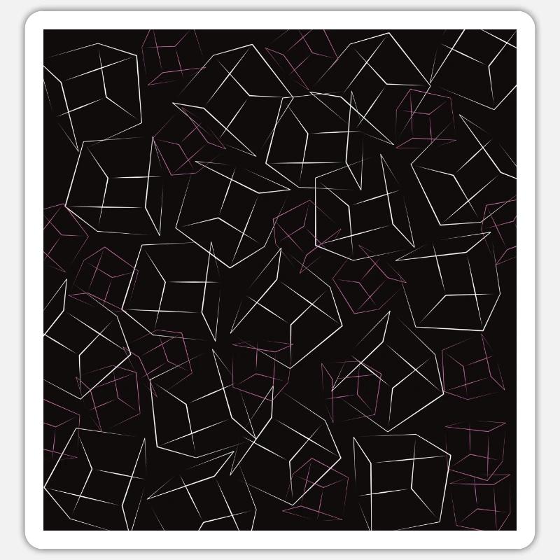 Play 3D Dice Pattern Dice and Have Fun Sticker size S (10 x 10 cm)