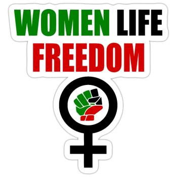 Women life freedom - Sticker size S (10 x 10 cm) - white matte - Front