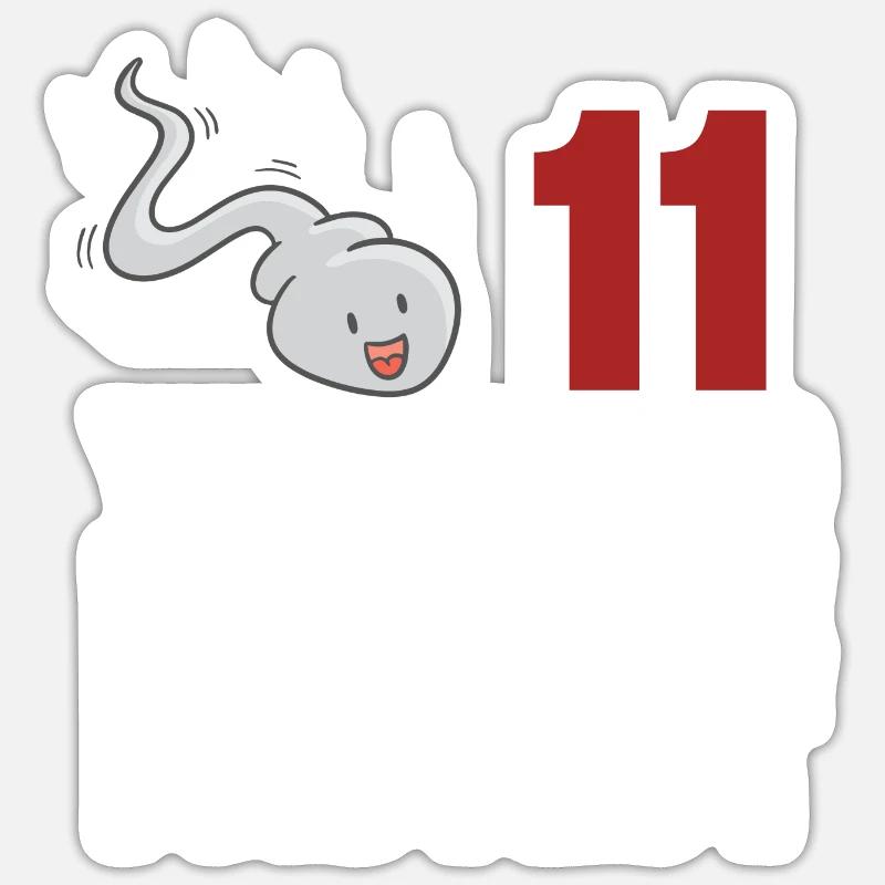 Il y a 11 ans, j’étais le plus rapide Sticker taille S (10 x 10 cm)