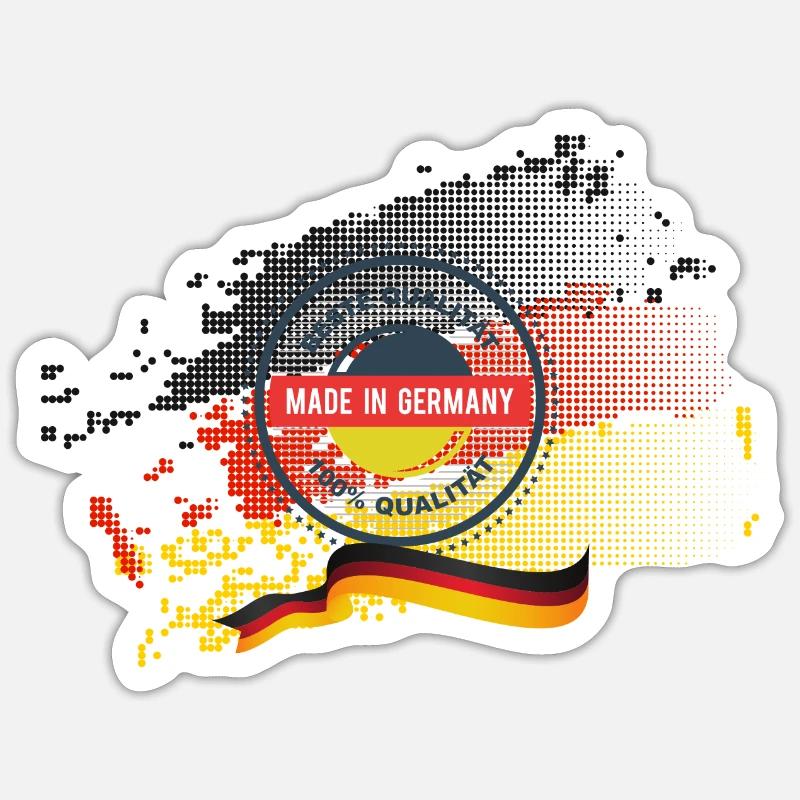 Germany - Sticker size S (10 x 10 cm) - white matte