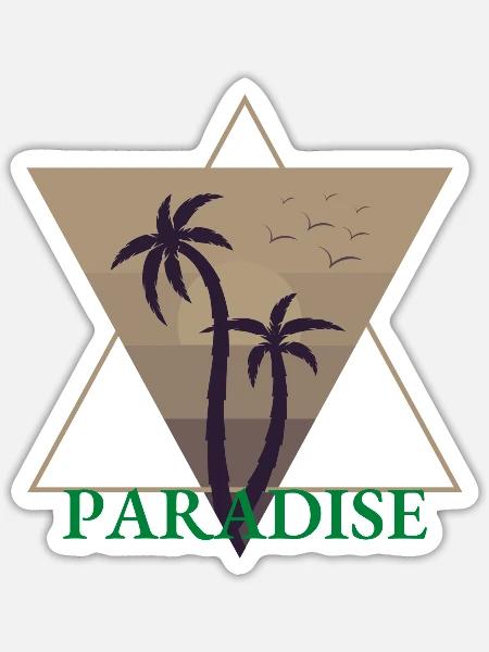 paradois - Sticker Größe S (10 x 10 cm) - Mattweiß