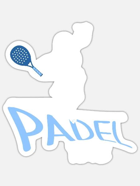 Padel tenis Padel Jugador de pádel Padeltime - Pegatina tamaño S (10 x 10 cm) - blanco mate
