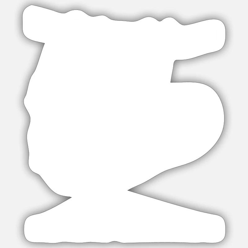 Faultier - ich muss garnichts! Sticker Größe S (10 x 10 cm)