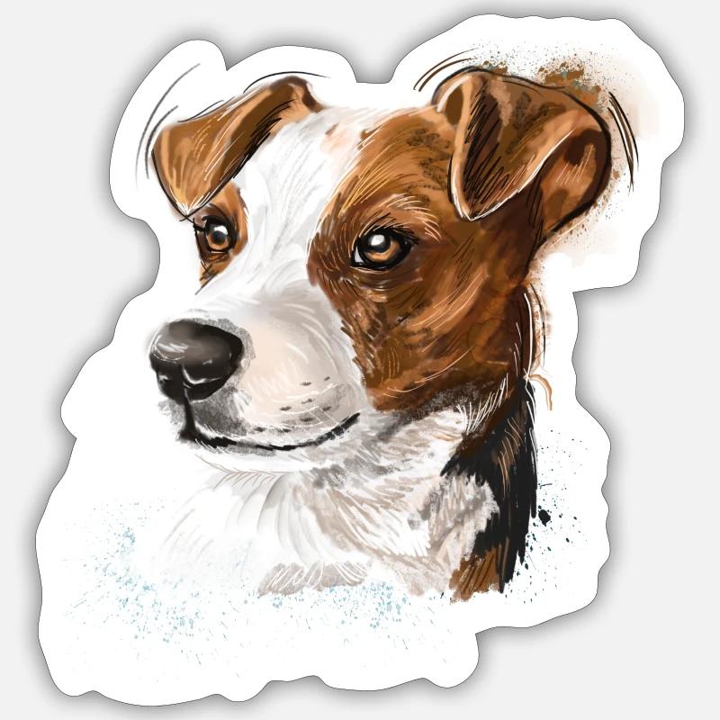 jack russel Sticker Größe S (10 x 10 cm)