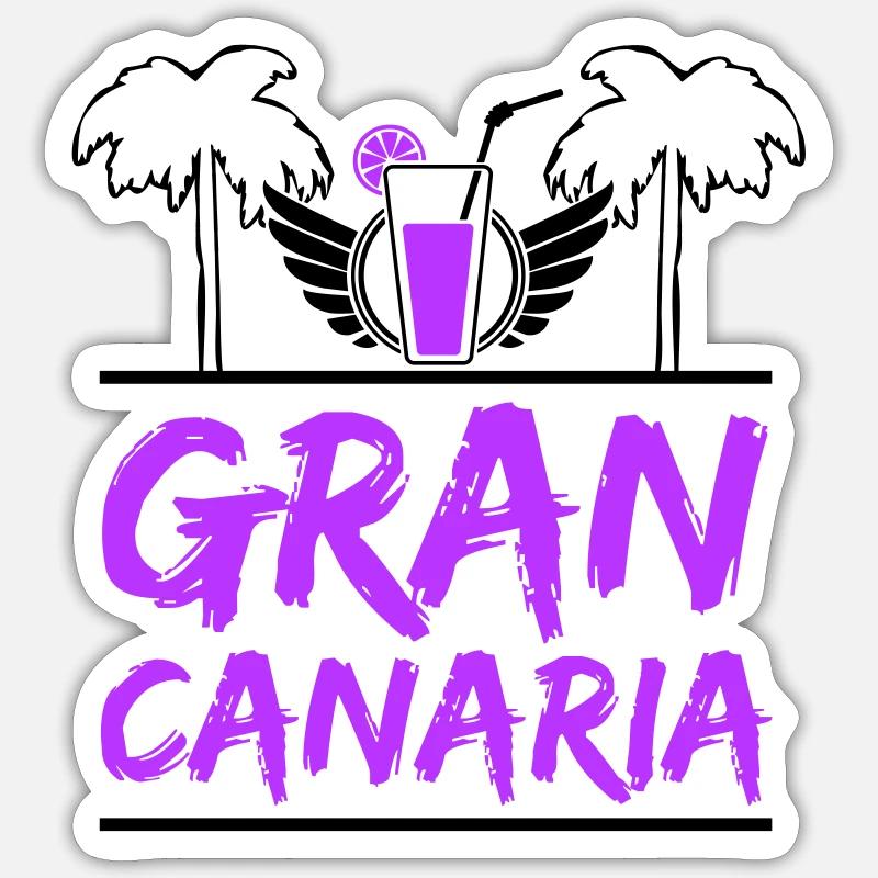 Gran Canaria - Sticker size S (10 x 10 cm) - white matte