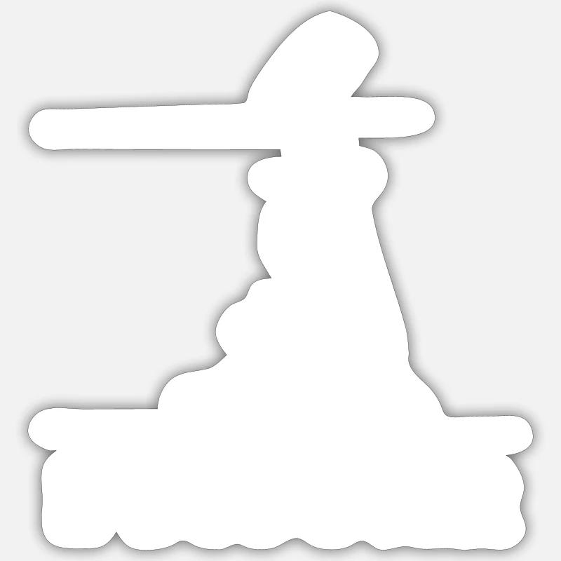 E-Scooter E-Roller Scooter - Sticker Größe S (10 x 10 cm) - Mattweiß