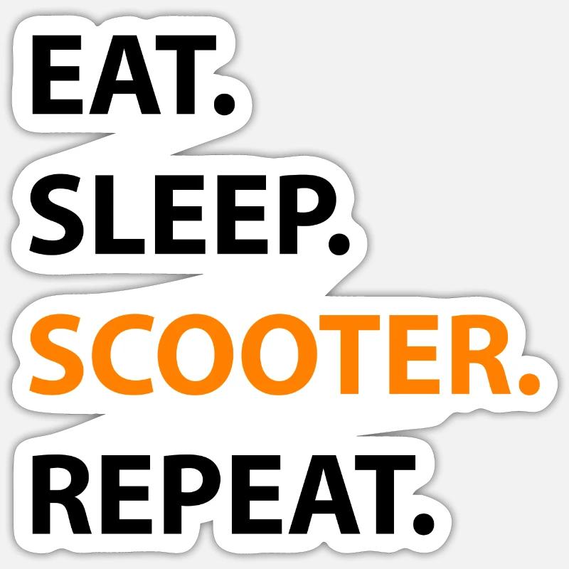 E-Scooter E-Roller Scooter Sticker taille S (10 x 10 cm)