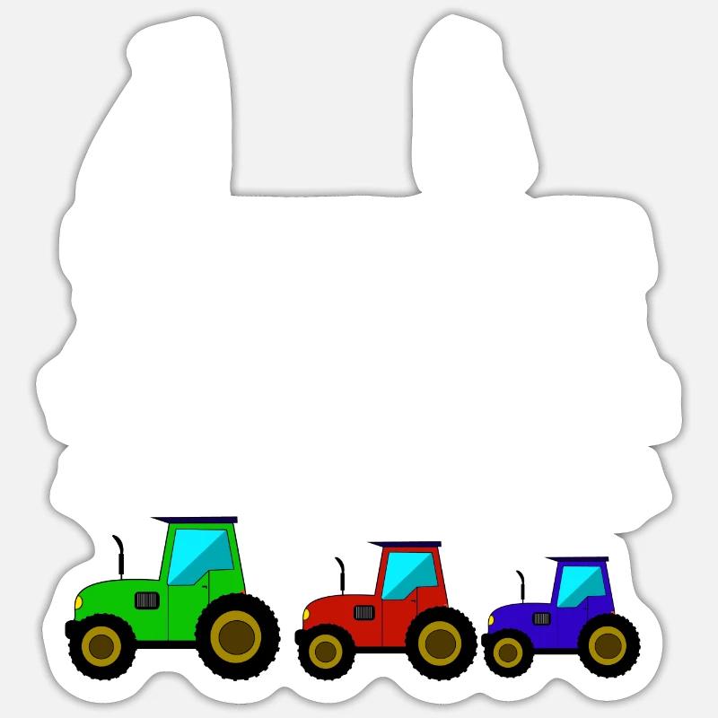 Legendärer Traktorfahrer Traktor Trecker Sticker Größe S (10 x 10 cm)