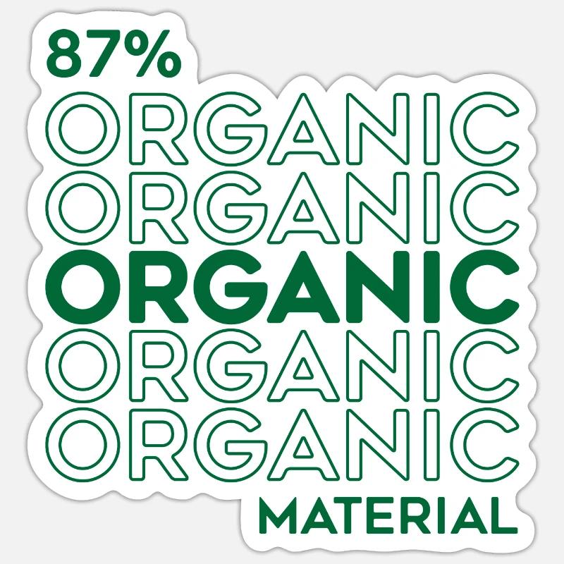 Anime Cyborg 87 Per Cent Organic Material Sticker size S (10 x 10 cm)