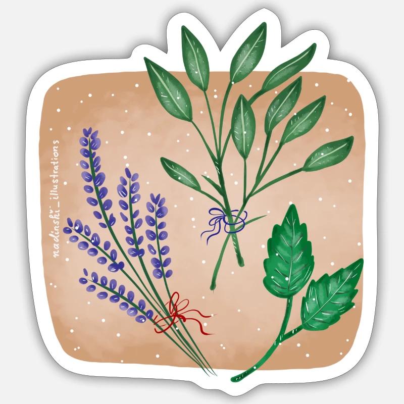 Herbe Sticker taille S (10 x 10 cm)